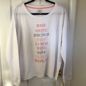 NWT Sonoma Sleep Shirt for the Wine Lover Sz XXL